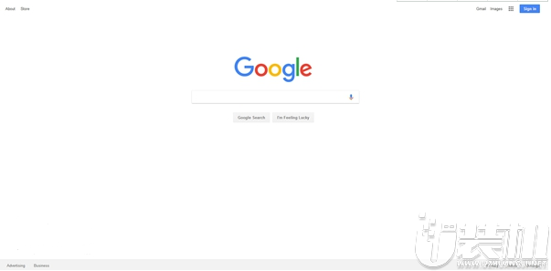 谷歌搜索主页的四个角落均会出现访问链接