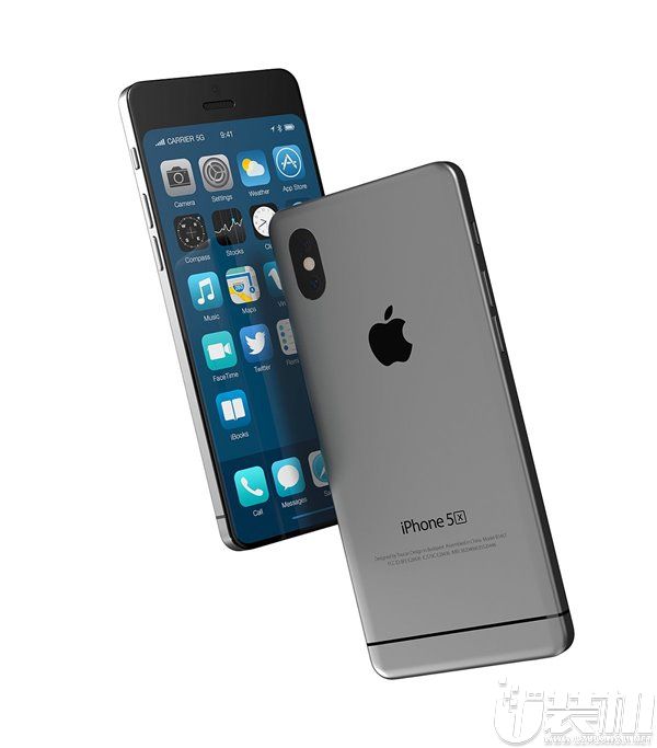 苹果iPhone 5X概念手机采用全面屏+垂直双摄设计