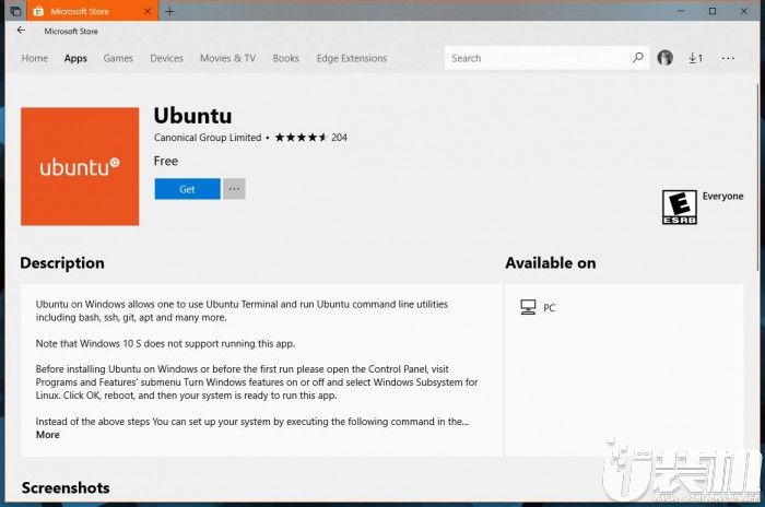 为方便用户下载Ubuntu LTS，微软上架第三个版本的Ubuntu Linux