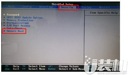 ThinkPad E431解除U盘启动禁用BIOS设置的方法