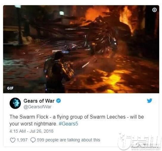 《战争机器5》新敌人蜂群曝光：高速移动的玩家噩梦