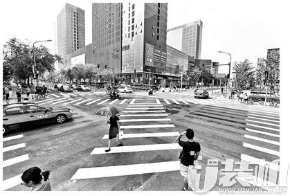 北京首个全向十字路口亮相