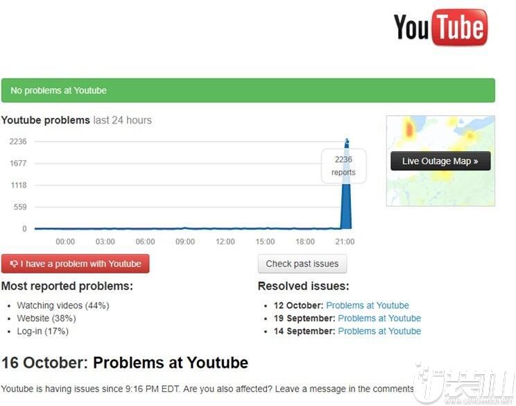 谷歌YouTube全球大宕机！