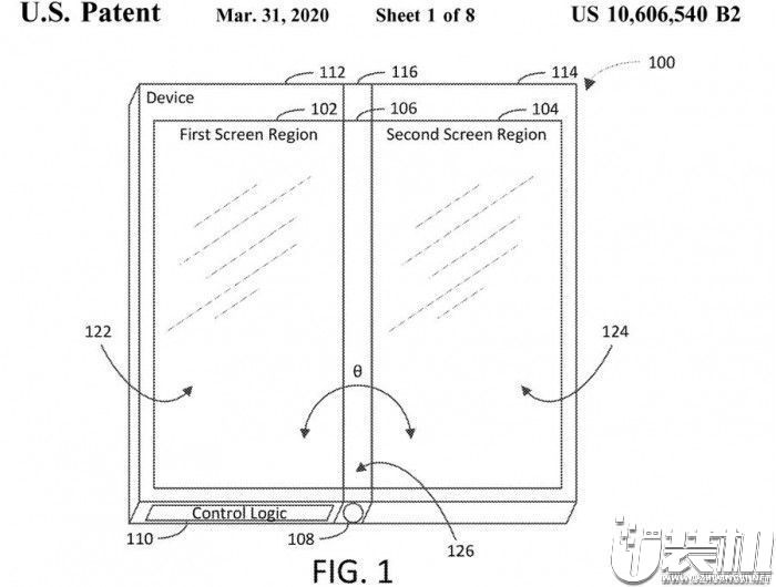 新专利暗示微软未来可能研发有三块屏幕的可折叠设备