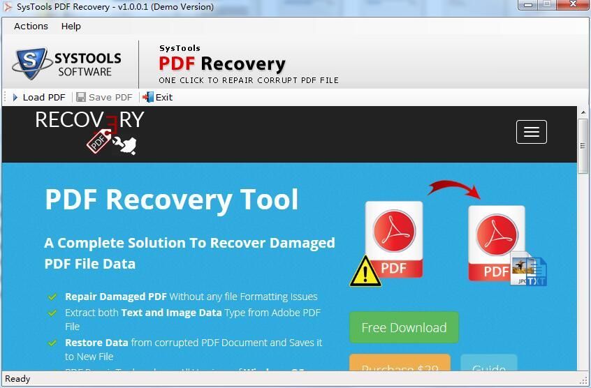 SysTools PDF Recovery最新版
