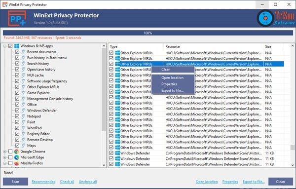 WinExt Privacy Protector官方版