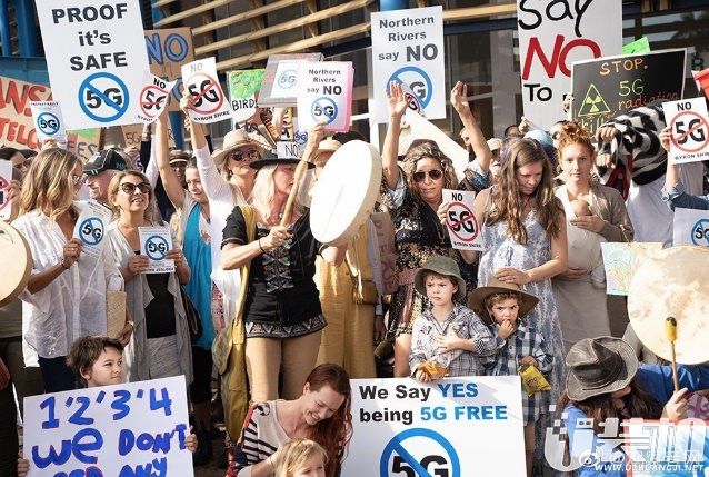 澳大利亚某组织“反5G”示威游行